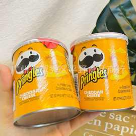 美国原装进口Pringles品客奶酪味芝士味薯片膨化休闲小零食品40g