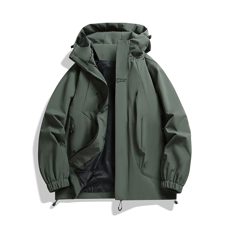 情侣冲锋衣男女款外套春秋季休闲连帽户外登山运动服防风防水夹克|undefined