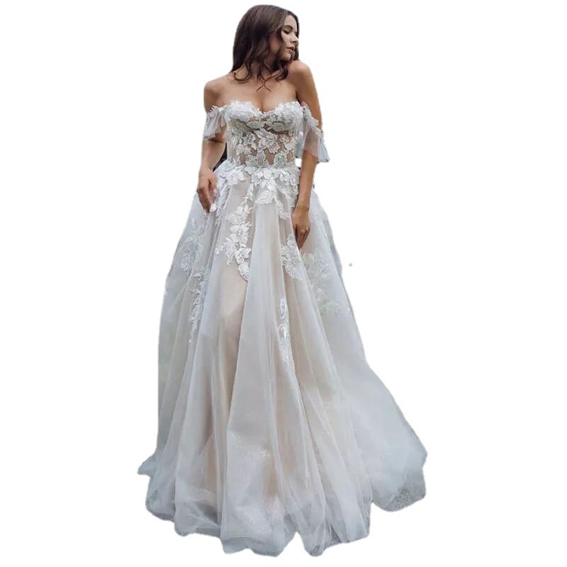 El Comercio Exterior de Europa y América Amazon AliExpress deseo nueva sexy tube Top vestido novia encaje más tamaño