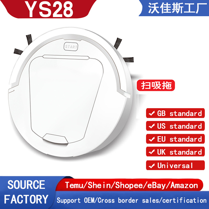 Cross-Border Intelligent Sweeping Robot Fully Automatic Sweeping, Suction and Mopping All-In-One Lazy Cleaner Small Household Appliances Gifts Wholesale