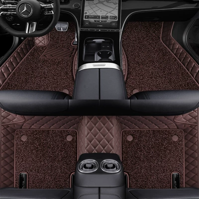 Ayaqaltılar (Kovriklər) — Glb220 Glc300L Class Special - brown-imitation-cashmere-double-layered-foot-pads