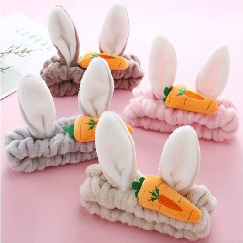 Creative comfortable carrot headband for face washing for yoga