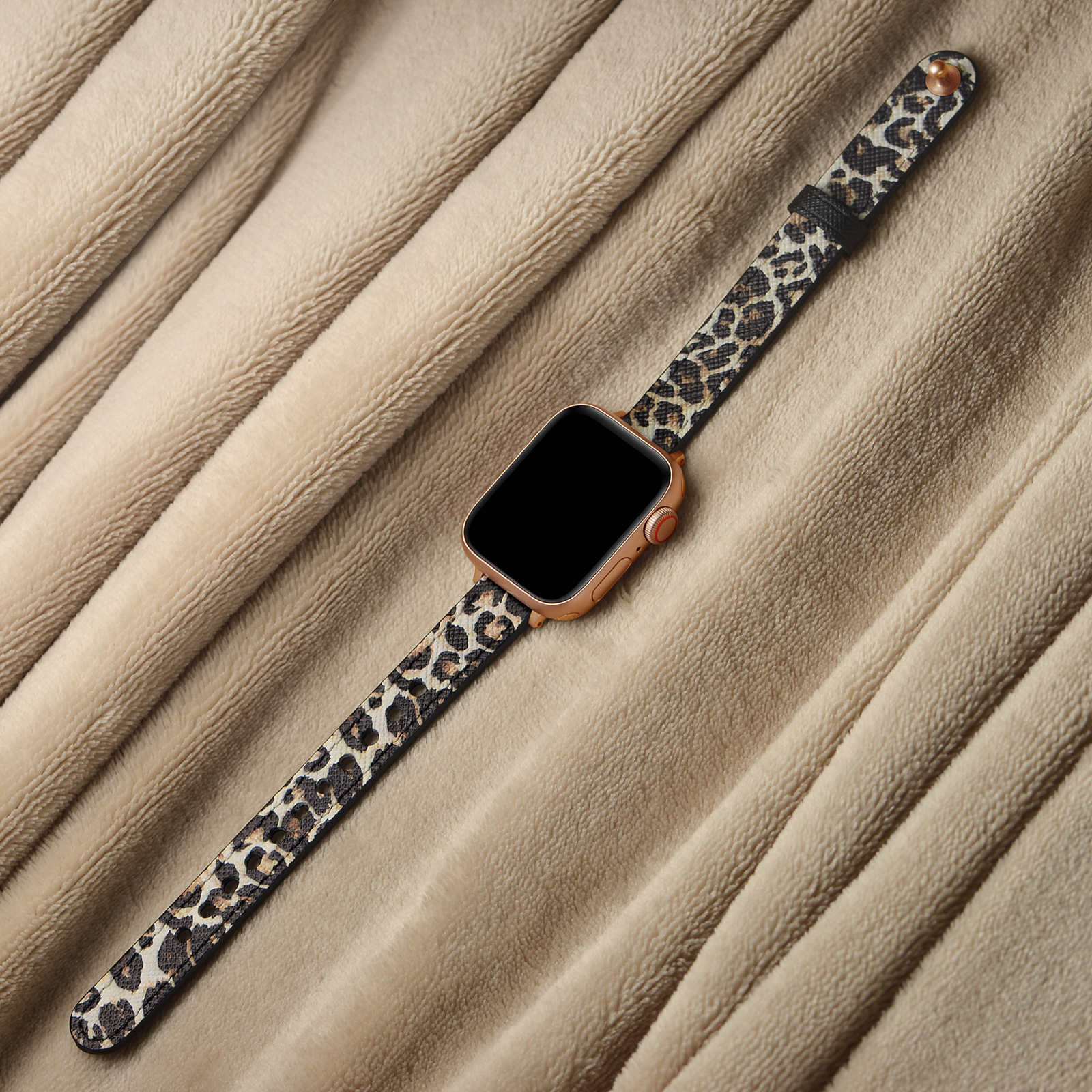 18g Weight Apple watch watchband Classification Genuine leather Material Solid Color Pattern Retro Style Retro Solid Color Apple Watch Watchband 73
