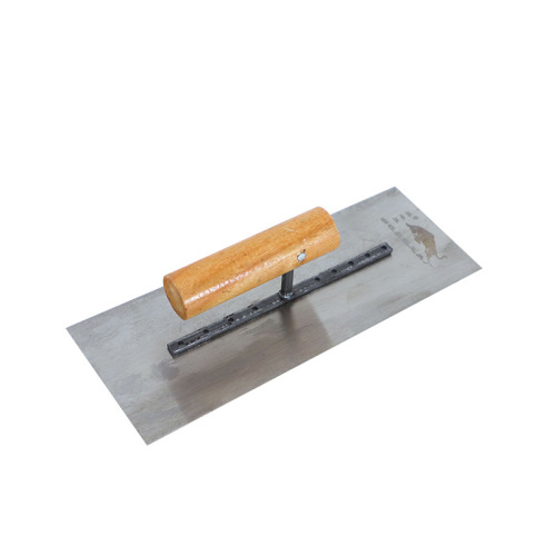Manufacturer wholesale mud trowel stainless steel trowel bricklayer square wooden handle trowel wooden handle sun angle trowel