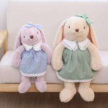 新款萝莉裙兔公仔兔宝宝布娃娃毛绒玩具女孩子礼物穿衣小兔子玩偶