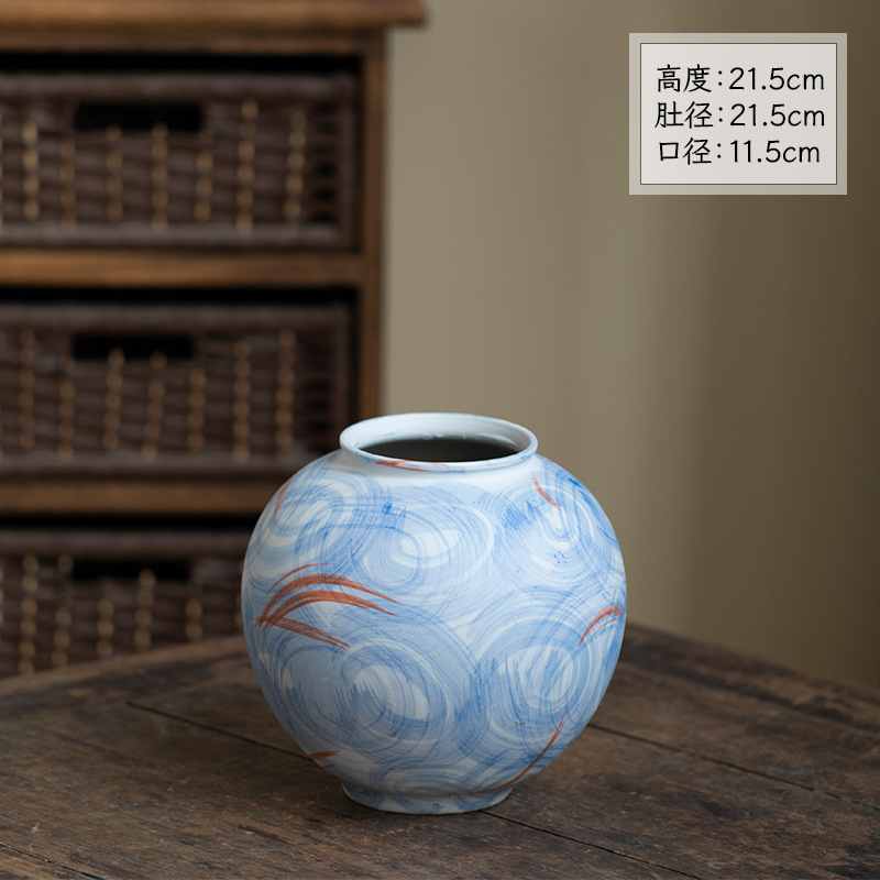 Jingdezhen vintage vasijas de cerámica negra decoraciones decorativas en la sala de estar decoraciones creativas