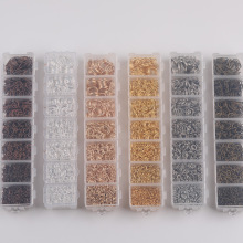 金属盒装单圈双圈铁圈 diy手工自制钥匙连接圈闭口圈饰品材料配件