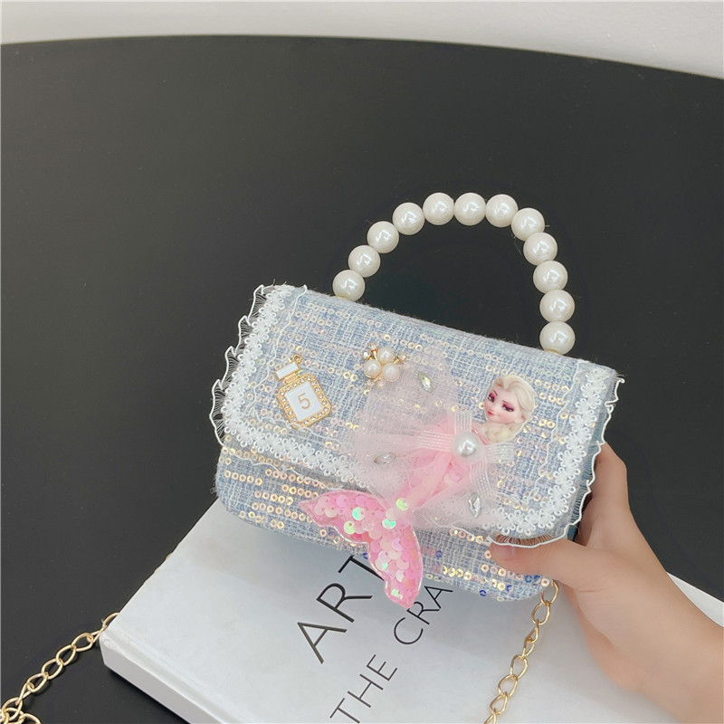 Bolso de los niños del verano de la nueva manera de La Perla de las niñas bolsa de mensajero oso Lindo bolso de las mujeres estilo de la princesa monedero de la moneda