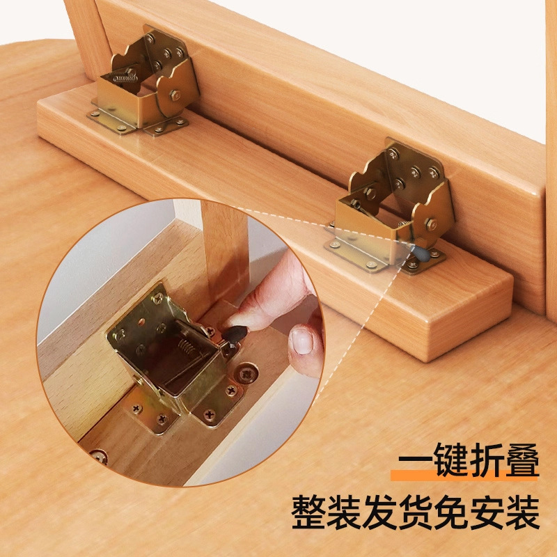 Mesa de té plegable de madera sólida 2026 nueva sala de estar pequeña casa simple moderna de alquiler mesa de comedor mesa pequeña