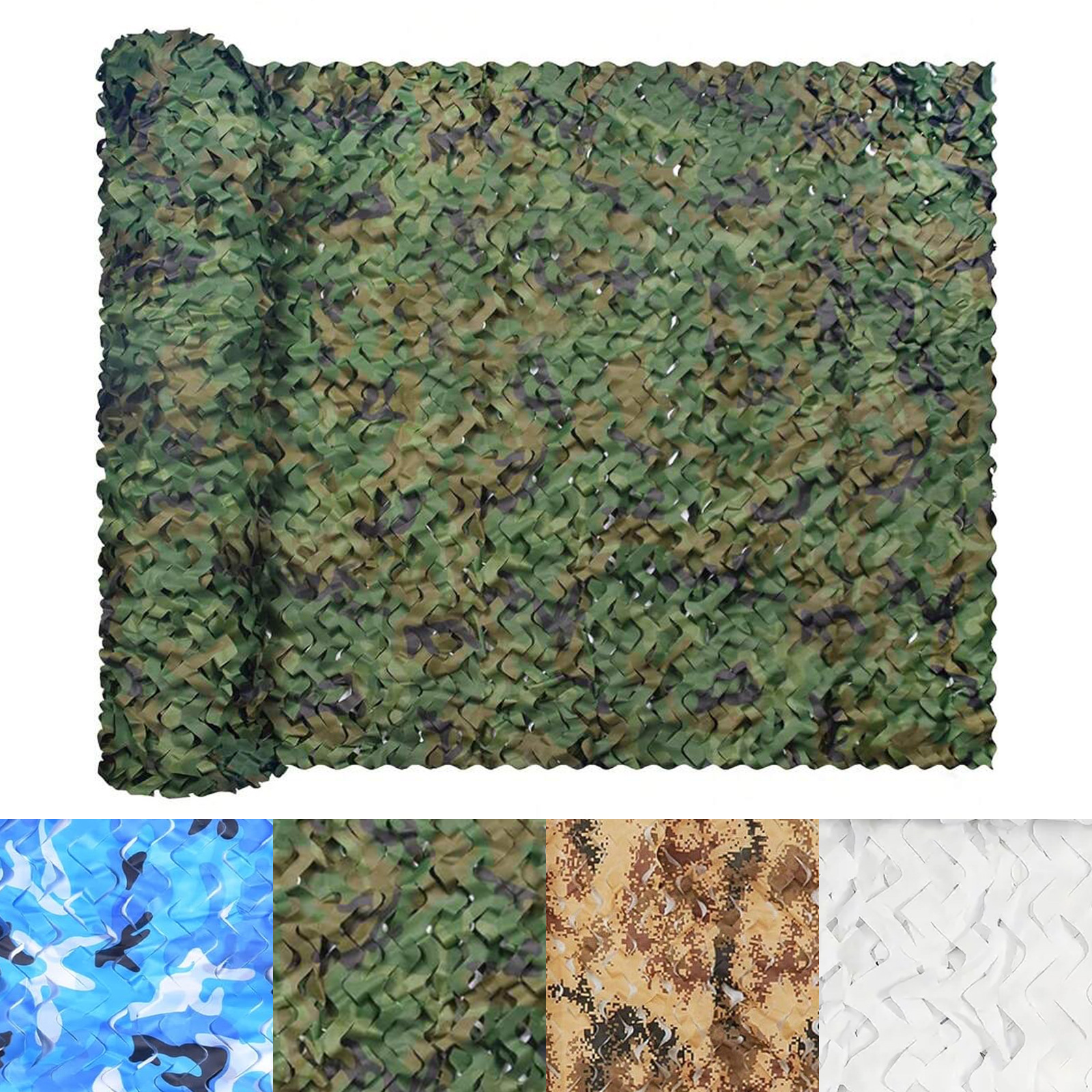 Camouflage Net for Outdoor Hunting, Camping, Forest Landscaping, Camouflage Net for Outdoor Garden Party Decoration, Sunshade Net