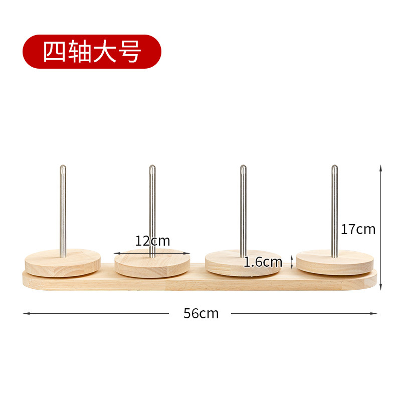 Herramienta auxiliar de tejido manual desmontable marco de eje giratorio de lana portátil bobina de plástico de lana