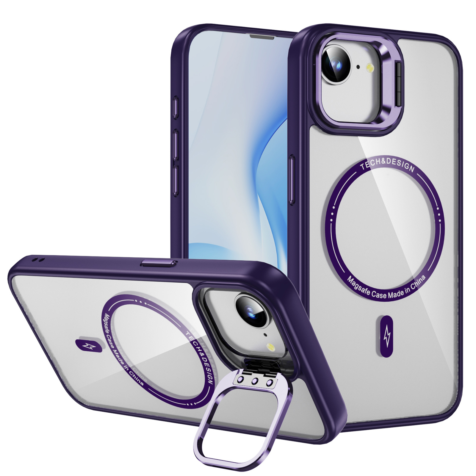 Aplicable para Apple iPhone 16E Sky Mirror Magnetic Case Lens Metal Bracket Cover Protector