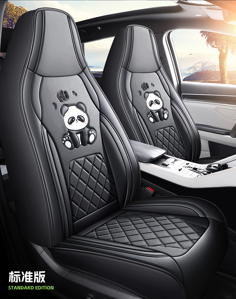 New Cartoon Car Seat Cover, All-Inclusive, All-Season, Full Leather Seat Cushion, Special for Spring and Summer Car Seat Cushion and Seat Cover