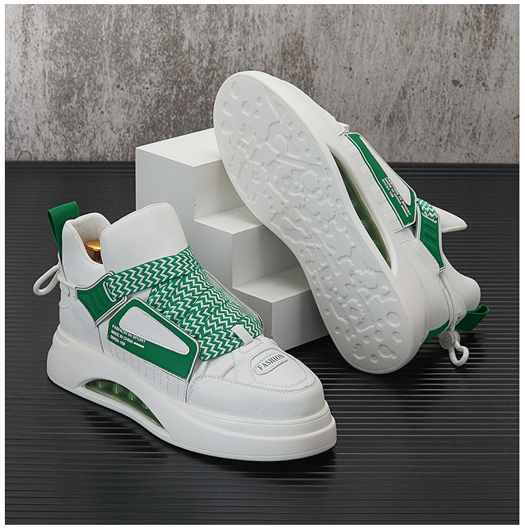 Herrenschuhe, kurze Herrenstiefel, trendige Freizeitschuhe, dicke Sohlen, kurze Jugendstiefel, modische High-Top-Sneaker, Martin-Stiefel für Herren_voghion.com