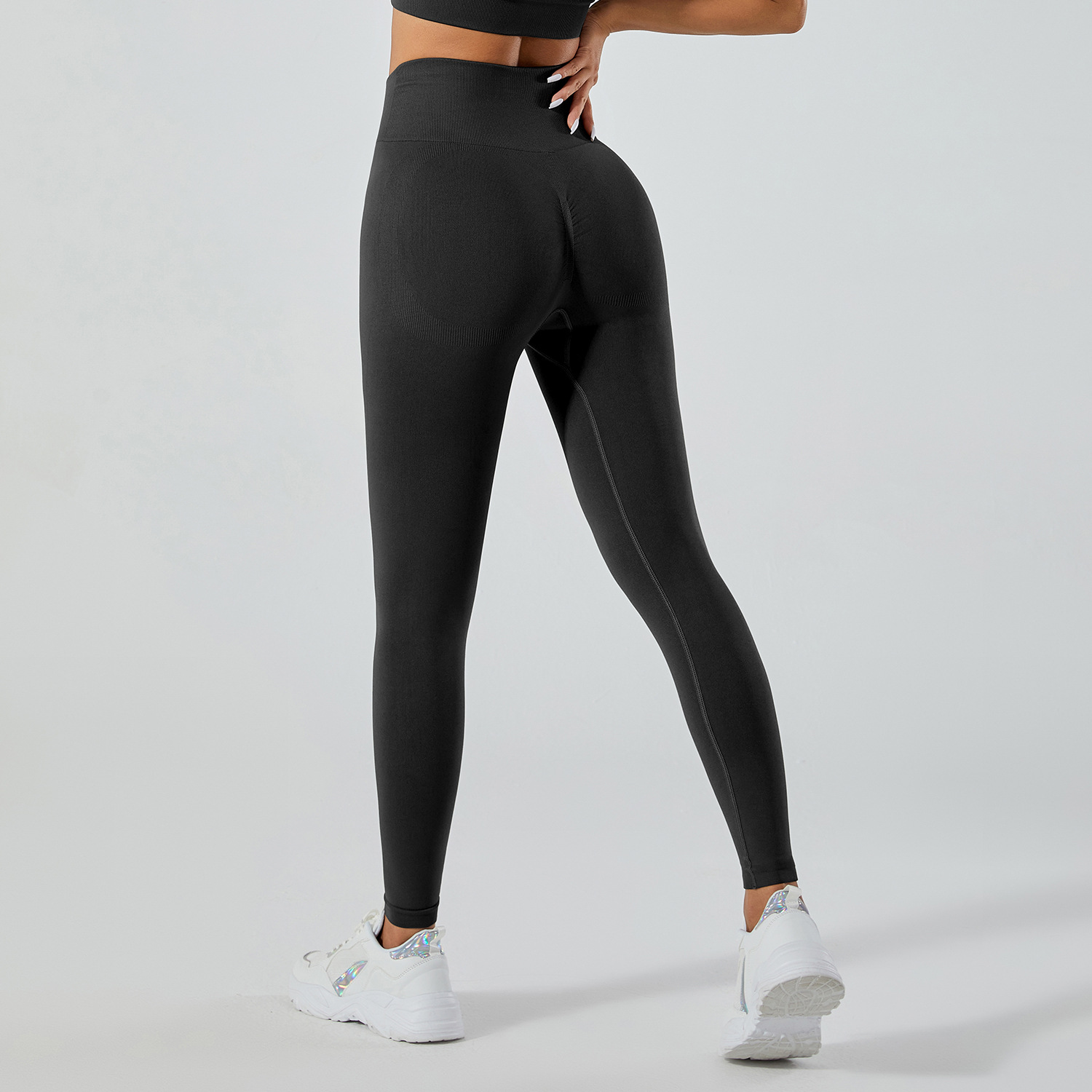 Sin vergüenza línea pantalones de yoga Levantamiento de cadera de cintura alta de mujer melocotón Medias elásticas de cadera Pantalones deportivos correr pantalones de fitness Pantalones