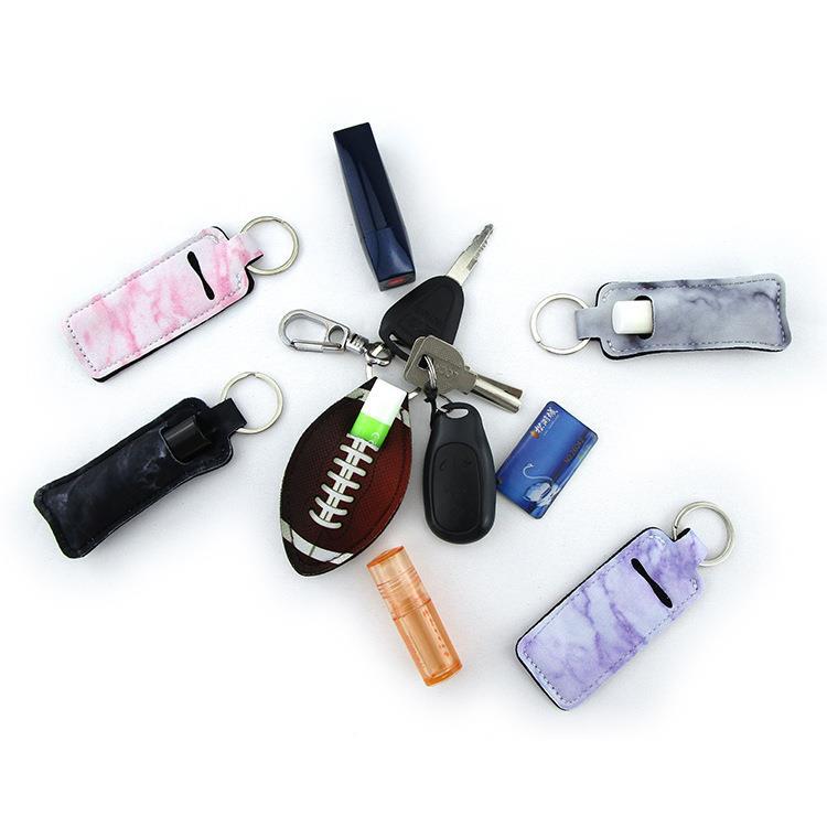 Simple Style Style Simple Style Spot Stripe Flower Alloy Nylon Polyester Printing Unisex Bag Pendant Lipstick Cover Keychain