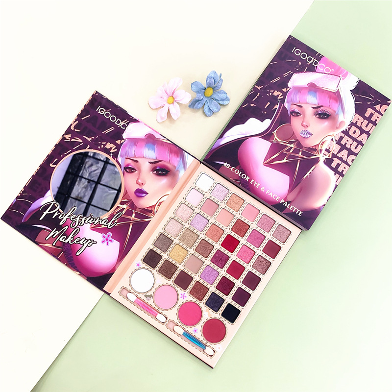 Casual Elegant Multicolor Human Cartoon Paper Eye Shadow Blusher Highlight display picture 4