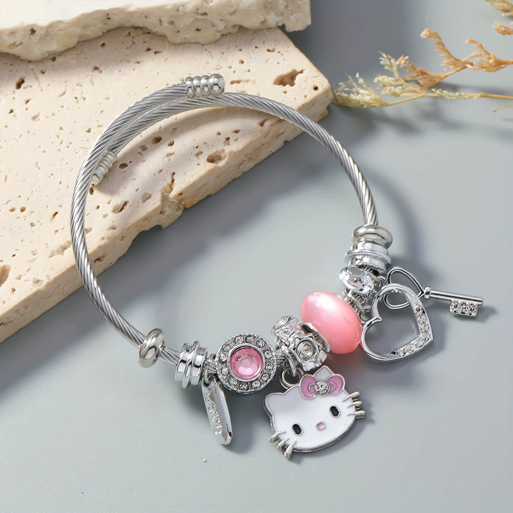 Cute fresh bracelet, beads, accessory, style, for beloved