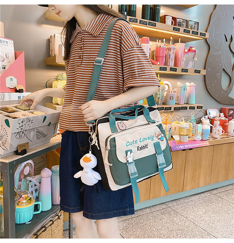 Dual-use Portable School Primary School Students One-shoulder Messenger Backpack Make-up Class Backpack display picture 4