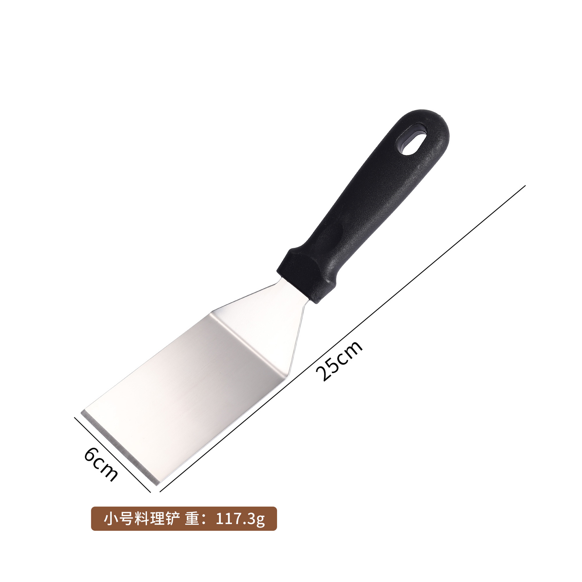 Espátula de Barbacoa de Acero Inoxidable con Mango PP para Cocina y Exterior
