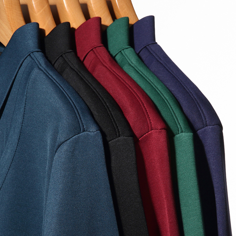 Fleece-forrado cálido falso suéter de dos piezas de los hombres de mediana edad engrosada suéter de solapa papá superior entrega de una pieza