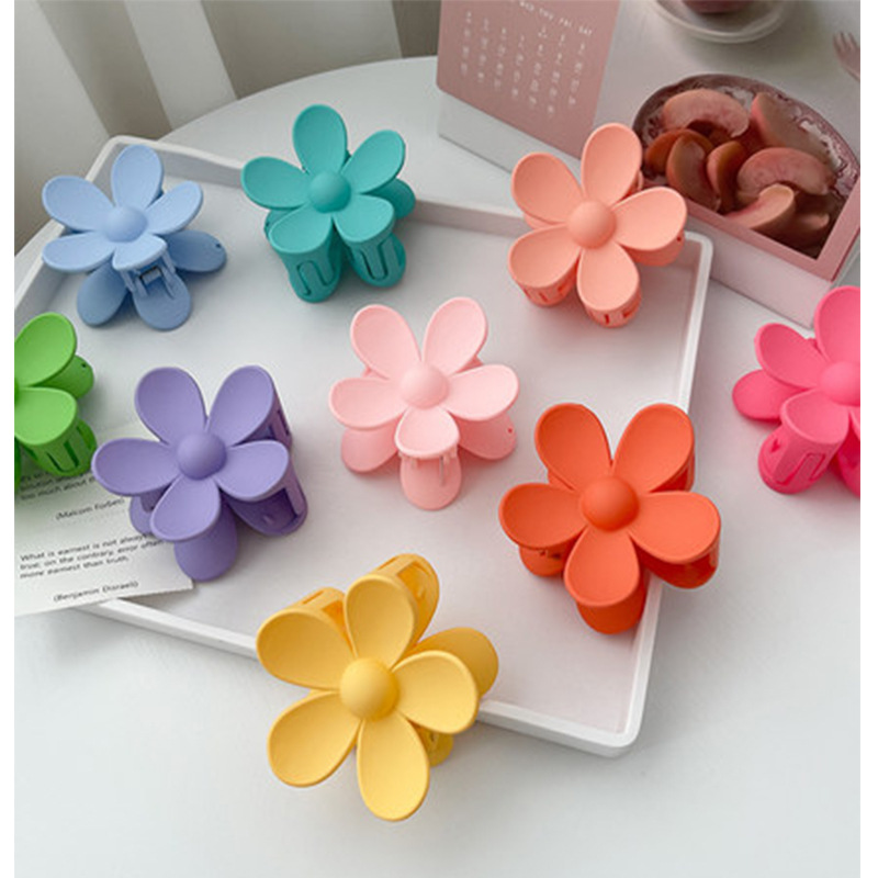Pinza de pelo con flores para mujer, pinza de garra moderna, pinza de pelo estilo tiburón con encaje, accesorio para el cabello, nuevo estilo 2022.