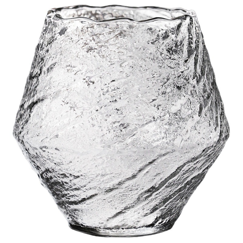 Suministro directo de fábrica Nórdico martillado vidrio creativo whisky Copa vino extranjero cerveza vidrio hogar taza de jugo