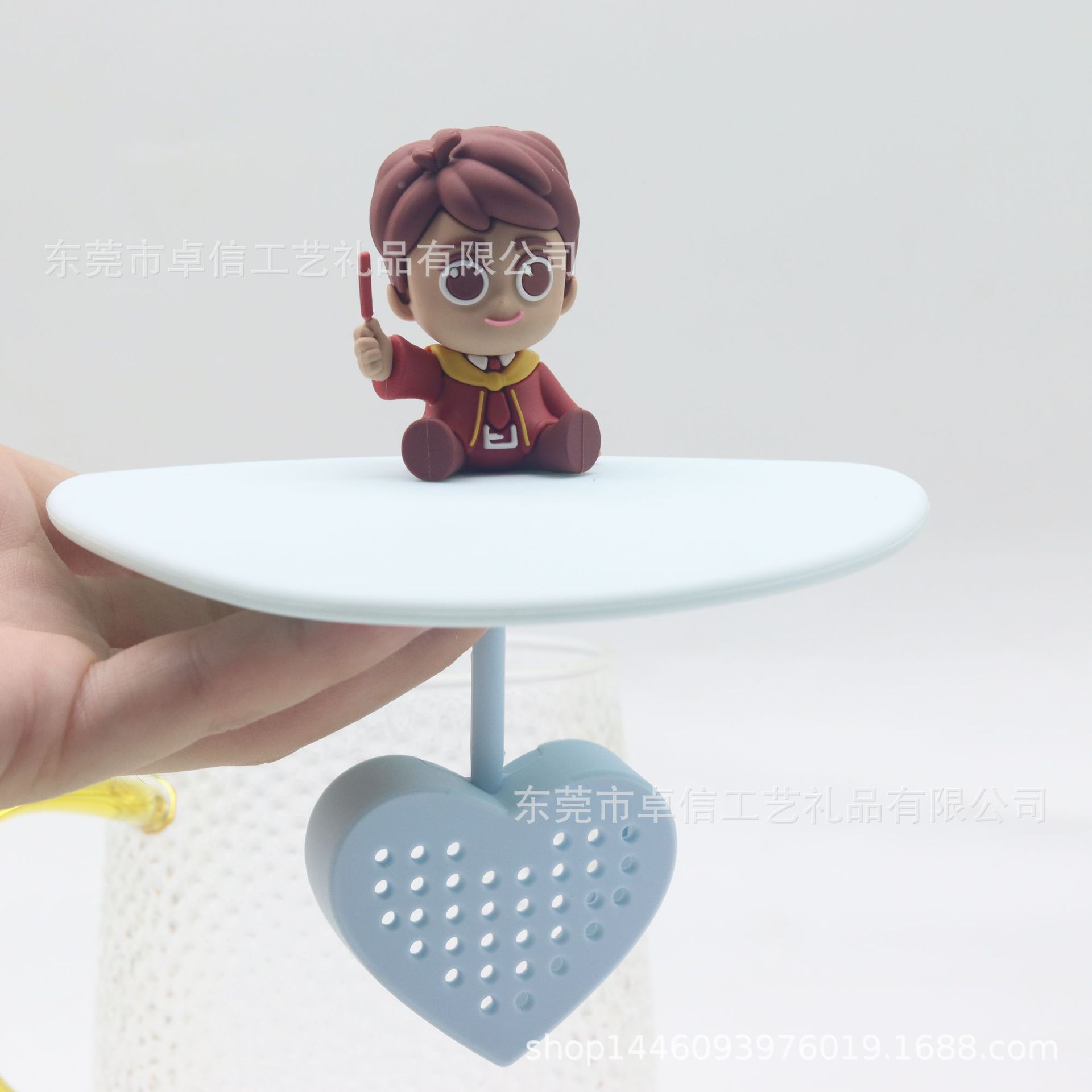 卓信硅胶杯盖 立体公仔硅胶杯盖 圆形杯盖 量大价优