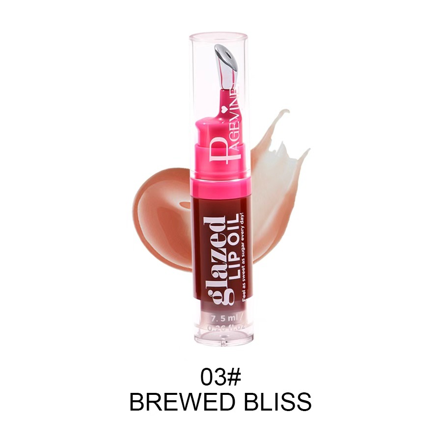 Cross-border PAGE VINE ALUMINIUM ICE TOLOR LABIAL Gloss de alto brillo e hidratación profunda y suave