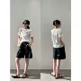 法式小众宽松后背t恤