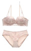 Summer lace comfortable push up bra, set, Japanese and Korean, with embroidery