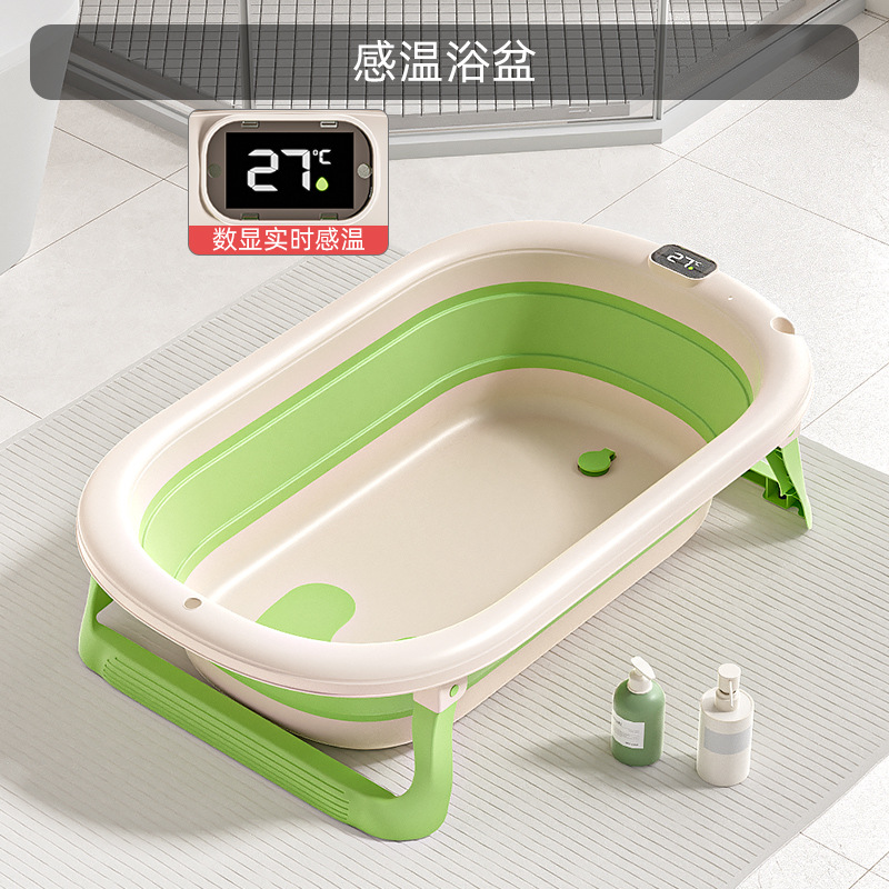 Bidé plegable para niños, balde de baño universal, suministros para bebés de gran tamaño, lavabo para bebés