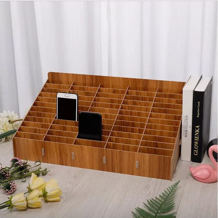 Classroom Meeting Room Storage Shelf Mobile Phone Storage Box Multi-grid Wooden Screen Storage Box Multi-functional Storage Box Classroom Meeting Room Storage Shelf Mobile Phone Storage Box Multi-grid Wooden Screen Storage Box Multi-functional Storage Box