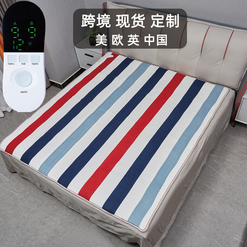 Cross-border electric blanket double control Australian regulations household Taiwan Amazon US European regulations foreign trade export single double electric mattress