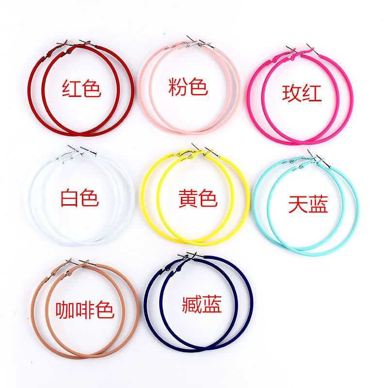 Ластик, модные серьги-к hoops