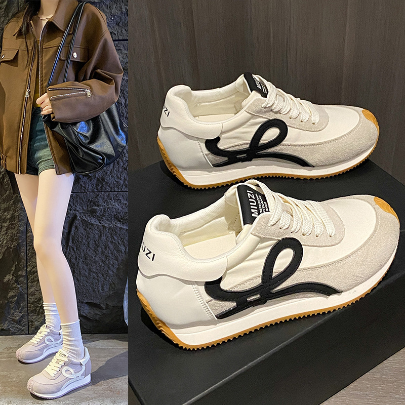 跨境FSCL-601阿甘鞋女2025春夏新款小白鞋复古透气运动休闲德训鞋|undefined