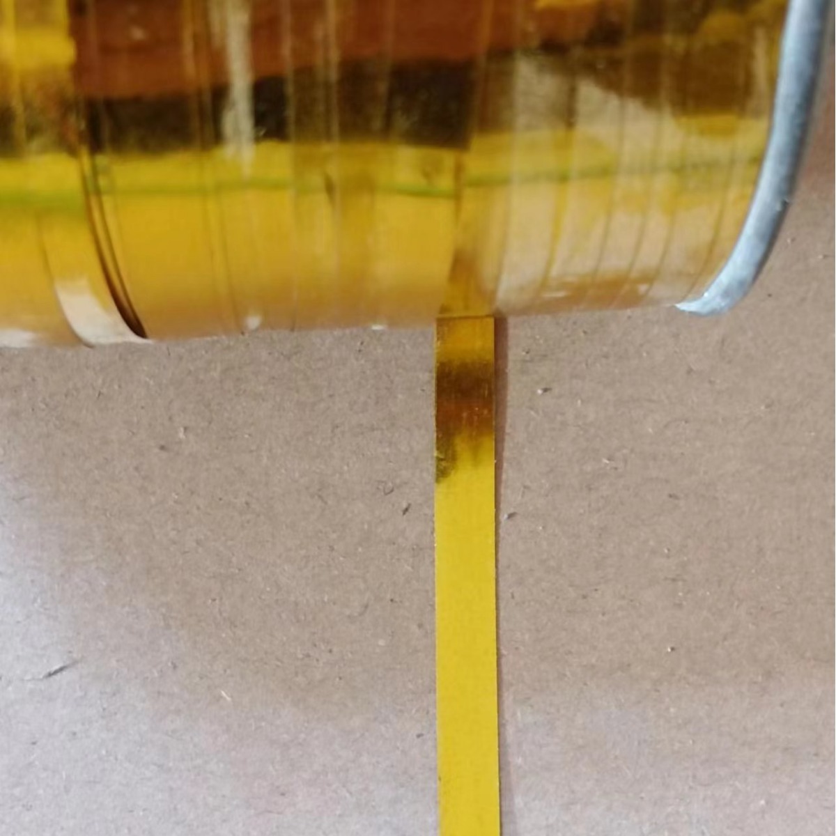 金银彩纸分剪深黄金闪光裁扁丝棕色亮丝片裁剪淡咖色闪光装饰丝线