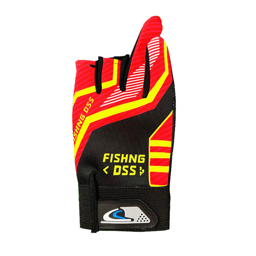 Fishing non-slip gloves, fishing summer non-slip gloves, printed fishing bait gloves, three-finger gloves
