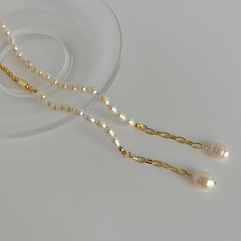 Women'S Gender Original Design Color Block Shell Metal Wholesale Necklace