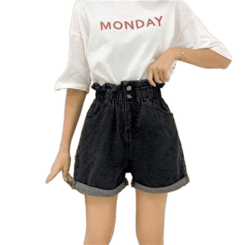 Women's Loose-Fitting Relaxed Slimming Flared Trouser Shorts with Elastic Waist, Versatile and Fashionable, Trendy Summer Shorts