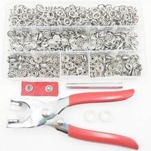 空心五爪扣套装+安装工具金属暗扣免缝神器五抓子母宝宝婴儿纽扣