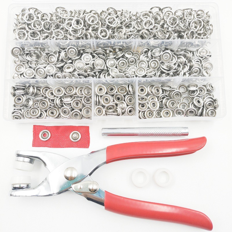 空心五爪扣套装+安装工具金属暗扣免缝神器五抓子母宝宝婴儿纽扣