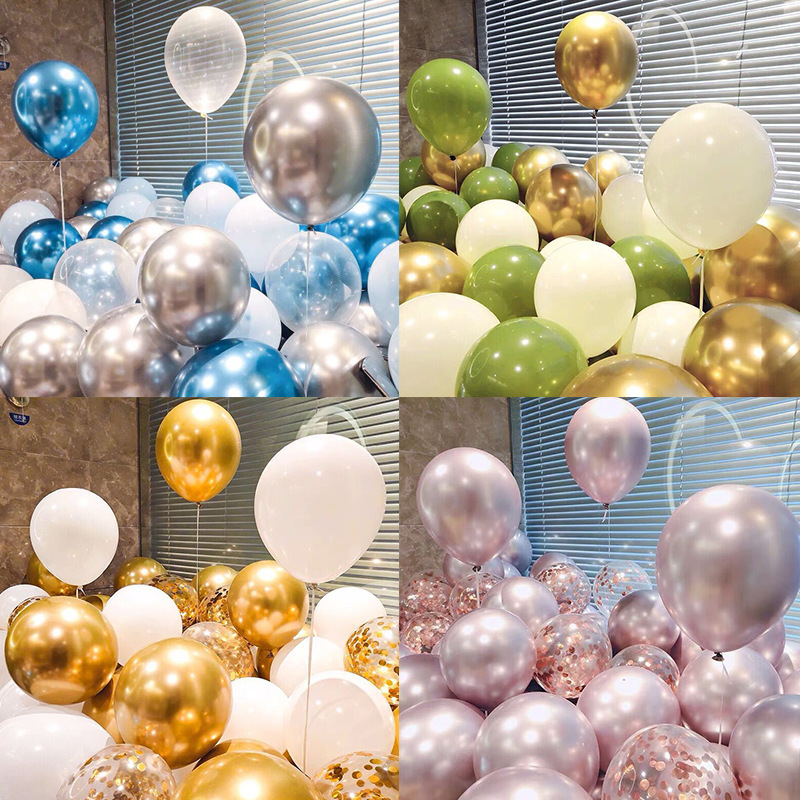 Duomeiyi Boutique Birthday Balloon Arrangement High-end Wedding Decoration Wholesale Balloon Night Market Sells Thickeneded Large Balloon