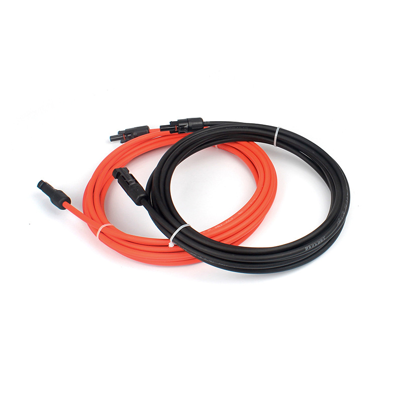 太陽光発電延長ケーブル MC4コネクタ付き 電源DCケーブル延長線 平方12AWG/10AWG
