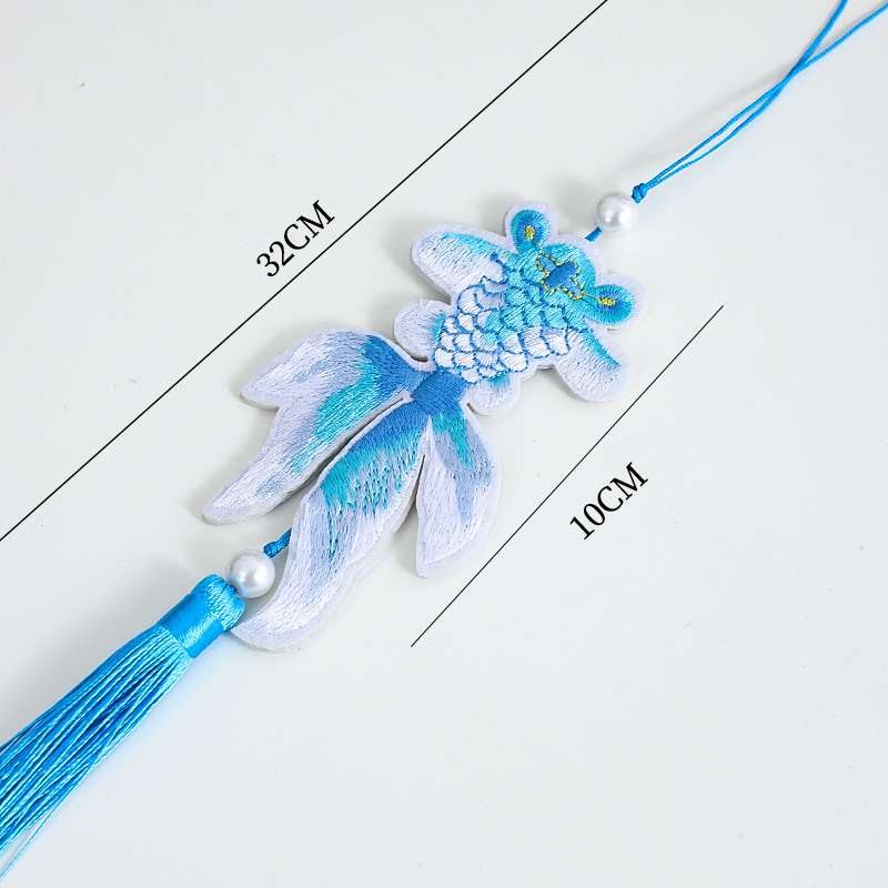 Año Nuevo siete colores Koi alto nivel colgante Fulong accesorios decoraciones para el hogar bordas