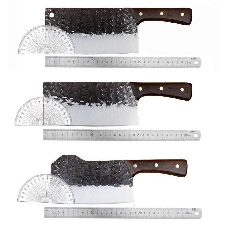 El mango de ala de pollo forja martillo cuchillo de cocina Longquan hueso cortar cuchillo de cocinero cortar y cortar tecnología de forja de doble propósito