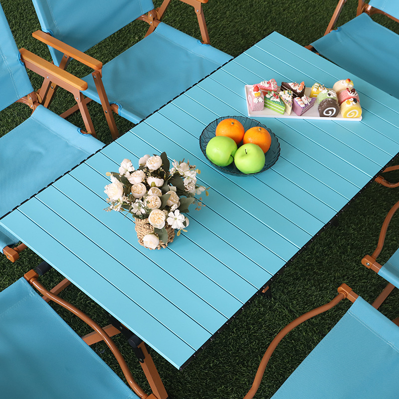 Silla Kermit mesa y silla plegable al aire libre silla de playa camping pesca taburete plegable portátil puesto mesa cubierta de silla mesa de rollo de huevo