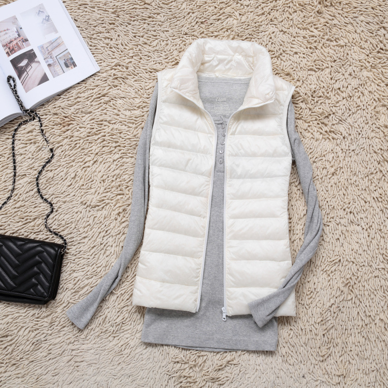 Women's down Vest 2025 Autumn New Lightweight down Vest Inner Layer Vest Outerwear Lightweight and Warm