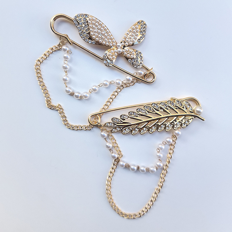 Broche chaîne rétro tendance et élégante, style streetwear, boucle décorative pour ceinture._voghion.com