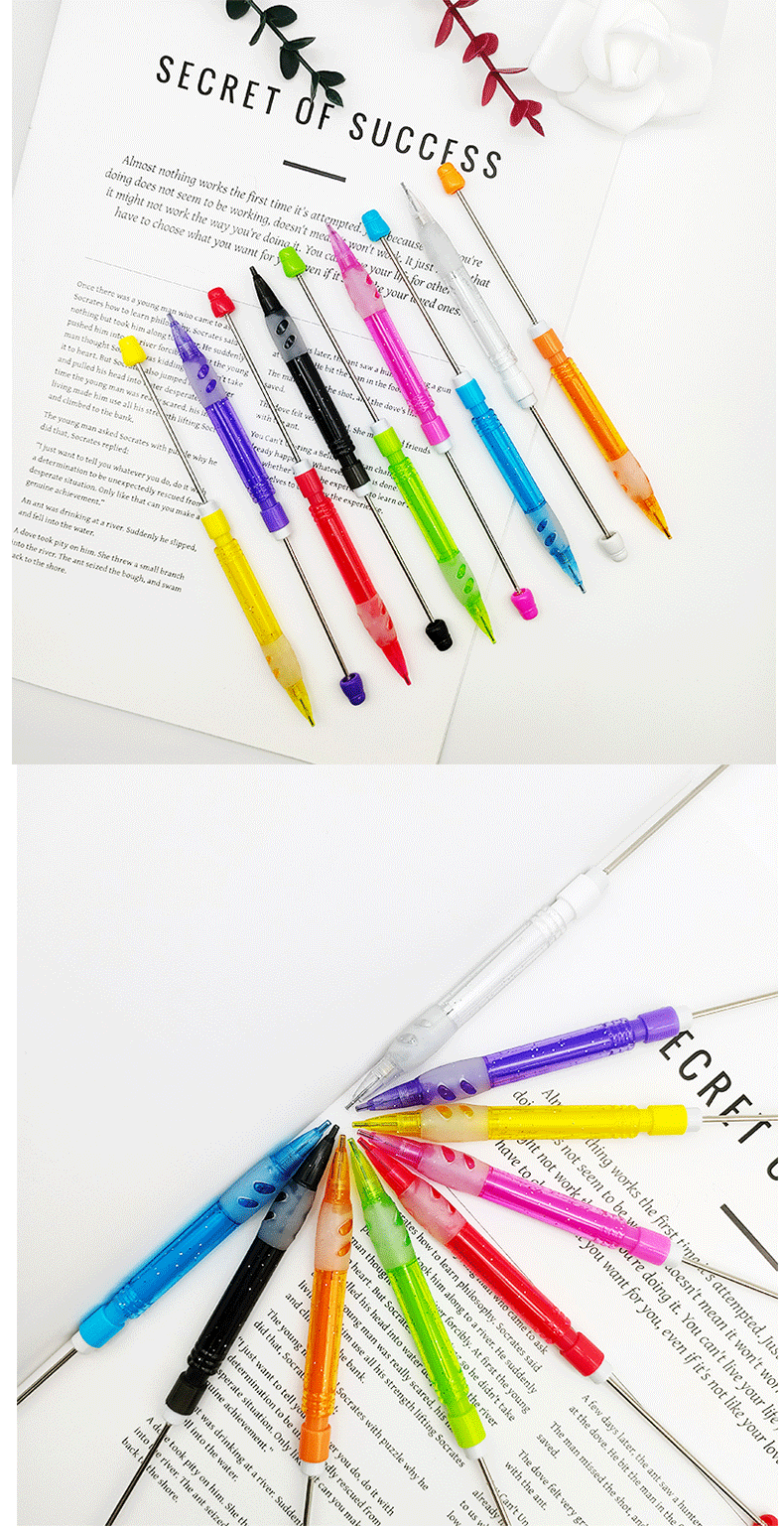 1 Piece Solid Color Class Learning New Year Mother'S Day Father'S Day ABS Plastic Casual Preppy Style Pencil display picture 1